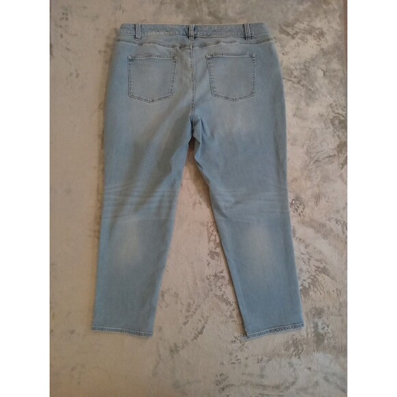 Talbots Jeans Women 18w  Flawless Five Pocket Boyfriend   Flawless Stretch Denim - Picture 4 of 9